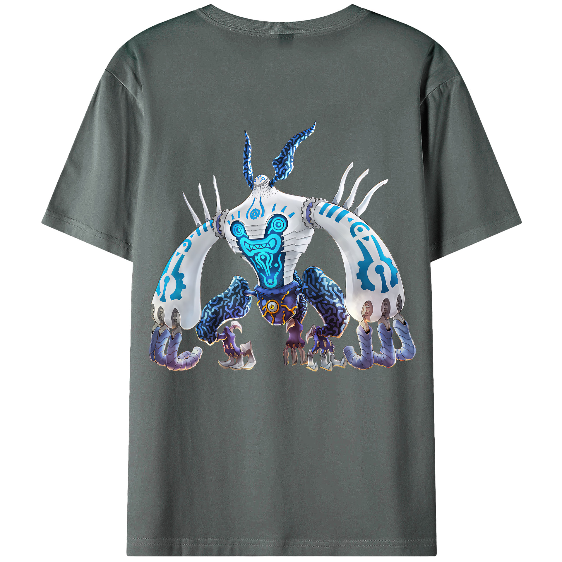（画像用） 遊☆戯☆王 Yu-Gi-Oh! 綿100％ メンズ半袖Tシャツ（バックプリント） 通気性